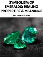 Symbolism of Emeralds: Healing Properties & Meanings | Sarah Scoop