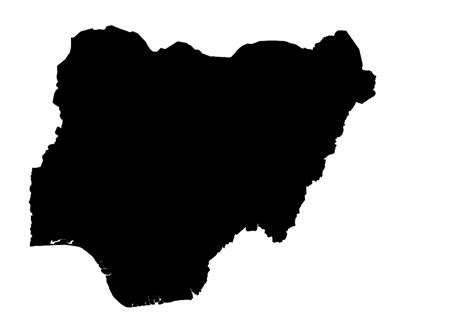 Nigeria free map, free blank map, free outline map, free base map ...