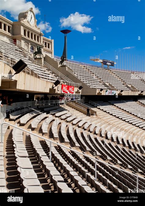 Montjuic olympic stadium hi-res stock photography and images - Alamy