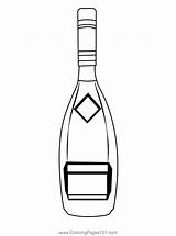 Wine Bottle Coloring Pages sketch template