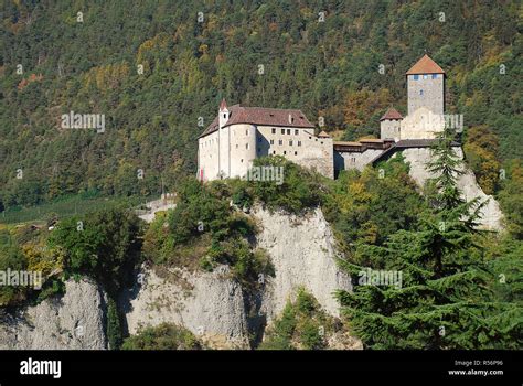 Tyrol Castle in Tirolo, South Tyrol, Italy. Tyrol Castle is home to the ...