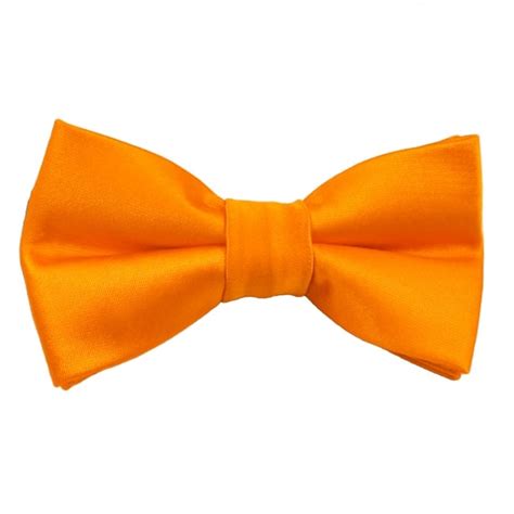 Plain Bright Orange Boys Bow Tie from Ties Planet UK