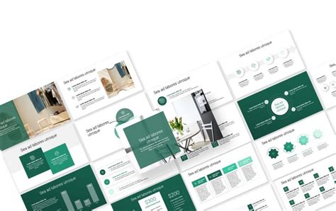 TORONTO MINIMAL GREEN MONOCHROMATIC POWERPOINT TEMPLATE | Slides Gallery