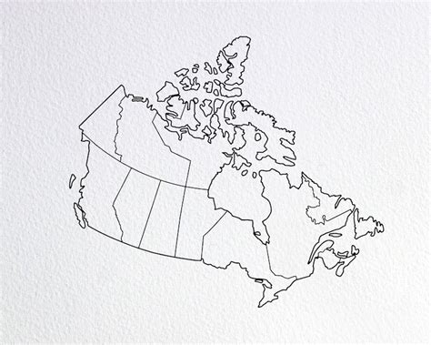 Map Of Canada Silhouette - Maps of the World