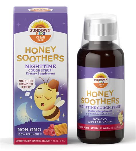 Sundown® Kids Honey Soothers Nighttime Cough Syrup - Walmart.com