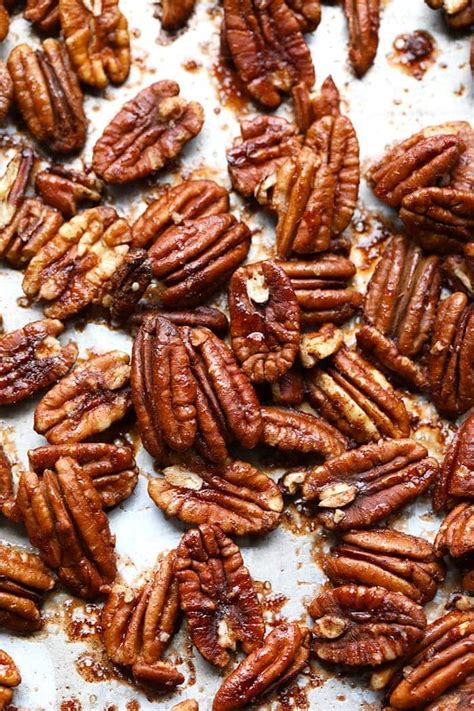 Maple Roasted Pecans (Ready in 10 Minutes!) - Fit Foodie Finds