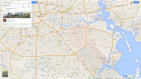 Pasadena, Texas Map