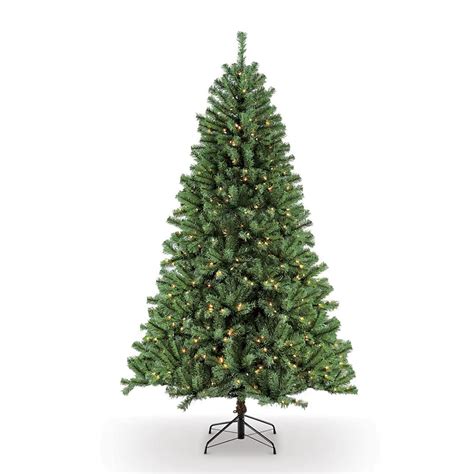 7.5ft. Pre-Lit Northern Fir Artificial Christmas Tree, Clear Lights ...