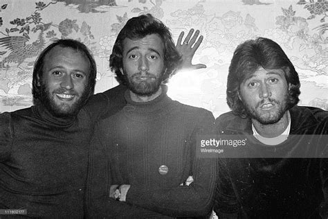 Maurice Gibb, Barry Gibb and Robin Gibb during Bee Gees Interview at... | Bee gees, Barry gibb, Gees