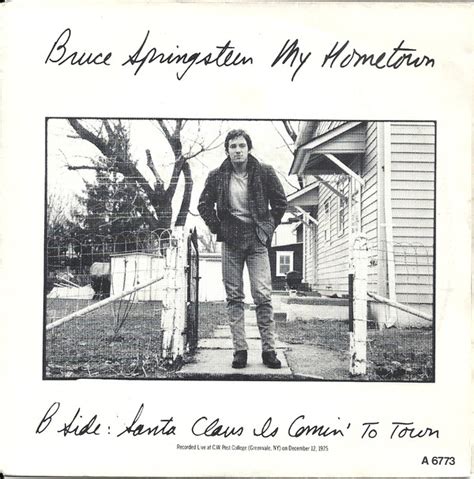 Bruce Springsteen - My Hometown / Santa Claus Is Comin' To Town (1985, Vinyl) | Discogs