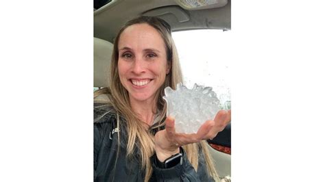 Storm chasers find 'iPhone'-sized hailstone from Texas thunderstorm ...