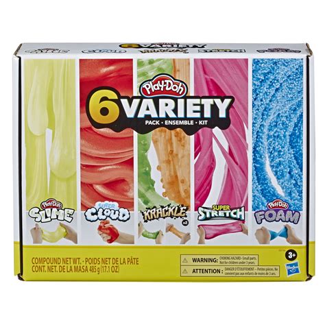 Play-Doh Variety Pack Featuring 6 New Compounds, for Kids 3 and Up - Walmart.com