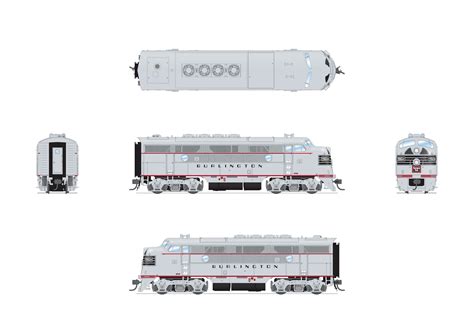 8170 EMD F3A, CBQ 9960C, Aluminum w/ Black Nose Stripes, Paragon4 Soun