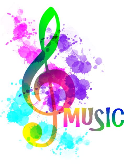 Download High Quality music notes transparent rainbow Transparent PNG ...