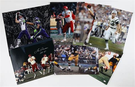 NFL Hall of Famers & Superstars Signed Oversized Photographs - All ...