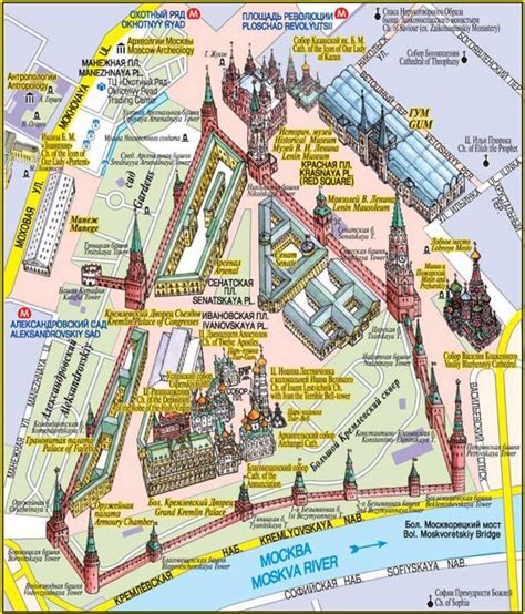 Moscow Red Square map - Red Square Moscow map (Russia)