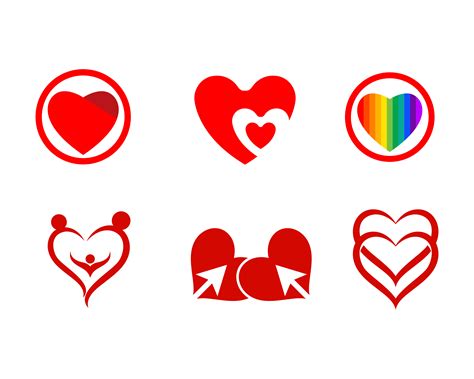 Love red logo and symbol vector 623316 Vector Art at Vecteezy