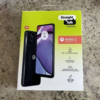 Straight Talk Motorola Moto G Power 5G 2023 128GB Black Prepaid ...