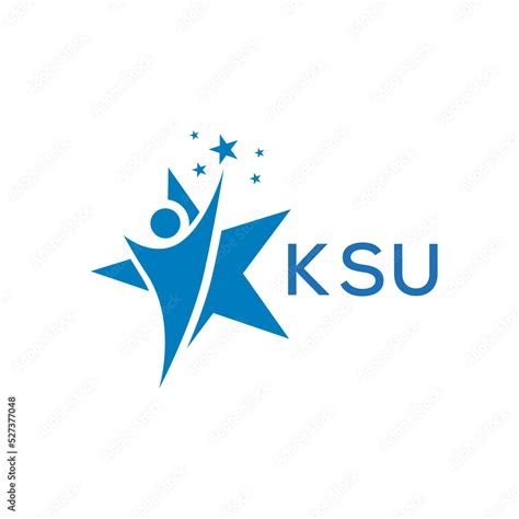 KSU Letter logo white background .KSU Business finance logo design ...