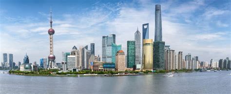 Skyline of Shanghai, China stock photo. Image of city - 15047578