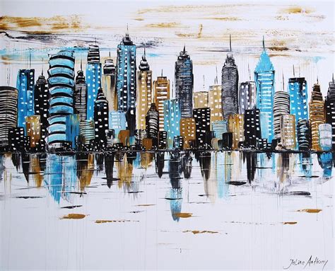 City Abstract Painting by Jolina Anthony - Fine Art America