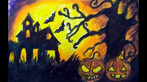 How To Draw A Halloween Scene