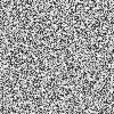 Pixel display noise texture made of random gray rectangles. Seamless ...