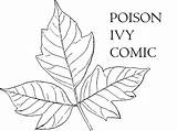 Poison Ivy Leaf Coloring Pages sketch template