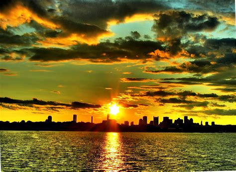 Sunset over Boston | Sunset over Boston from Castle Island i… | kathpostulka | Flickr