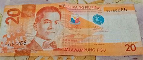 20 peso Philippine banknote (fancy serials), Hobbies & Toys, Memorabilia & Collectibles ...