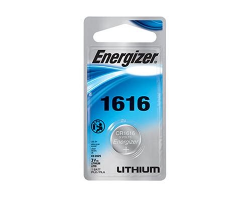 Energizer CR1616 Battery Lithium Coin Cell (1PC Blister Pack)