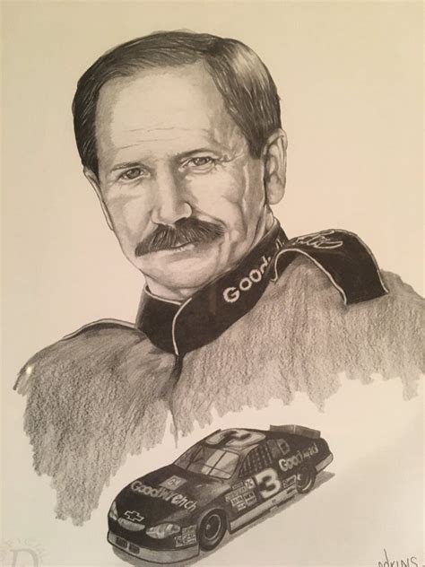 Dale Earnhardt Sketch at PaintingValley.com | Explore collection of Dale Earnhardt Sketch