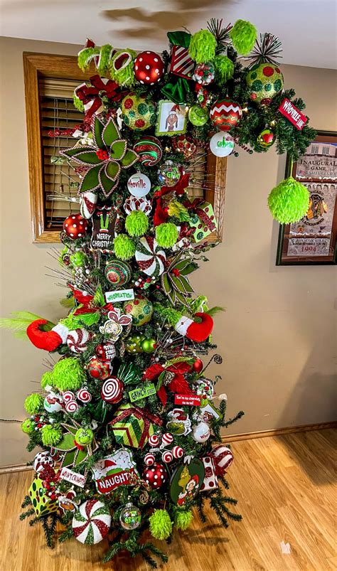 Grinch Tree Grinch Christmas Tree Grinch Tree Topper Grinch Ornaments Complete Grinch Tree ...