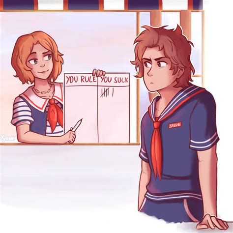 Stranger Things - Robin and Steve by XyroNii on DeviantArt