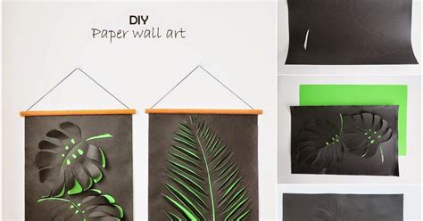 DIY Paper Leaf Wall Art - DIY Craft Projects