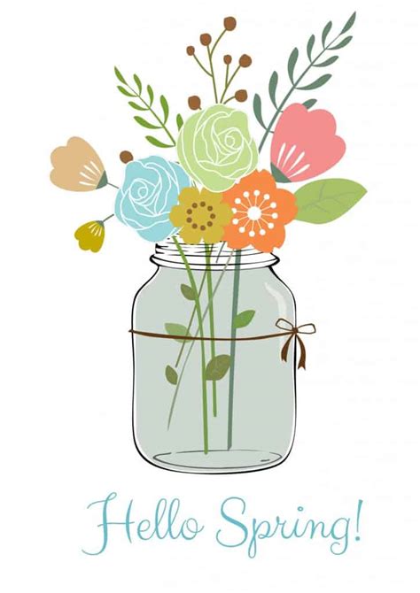 Happy Spring Free Printable - A Sparkle of Genius