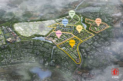 Interesting Green: New Tengah HDB town (Forest Town): Getting from home to shops will be a walk ...