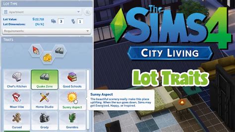 The Sims 4 Lot Traits Mod