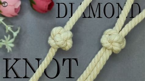 How to Tie Macrame Diamond Knot | Macrame Knot Tutorial - YouTube