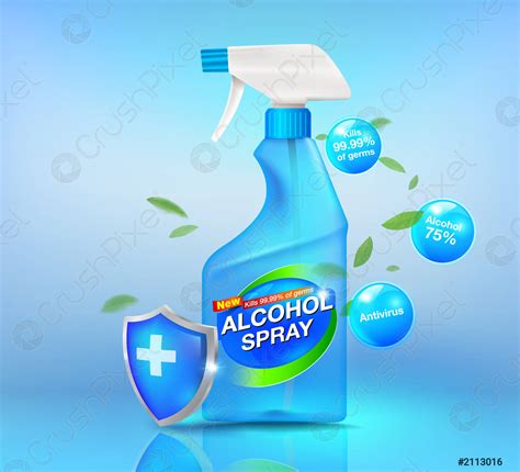 Alcohol spray cleaning kit - stock vector | Crushpixel