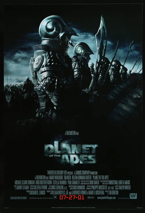 Planet of the Apes (2001) Original One-Sheet Movie Poster - Original ...