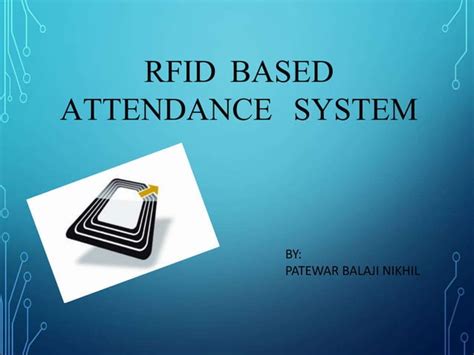 RFID Based Attendance System Project Report | PPT