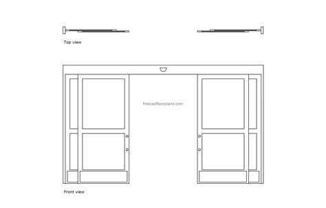 Automatic Sliding Door - Free CAD Drawings