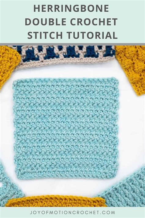 Herringbone Double Crochet Stitch Tutorial - Photo + Video