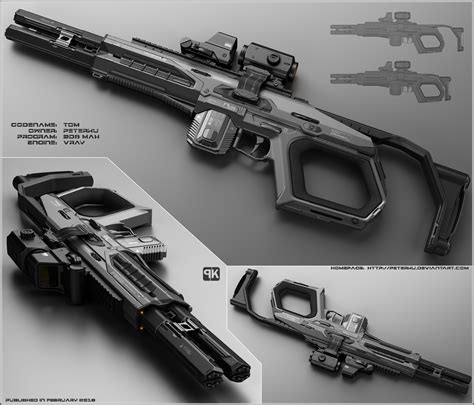 TOM - Concept of futuristic shotgun by peterku on DeviantArt