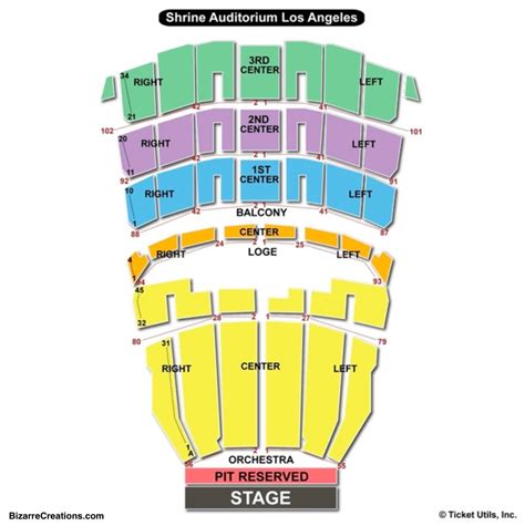 Shrine Auditorium Seating Chart | Seating Charts & Tickets