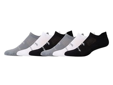 Brooks Run-In No Show Socks 6-Pack Asphalt/White/Black No Show Socks 'Gray' - 280494-002 | Solesense