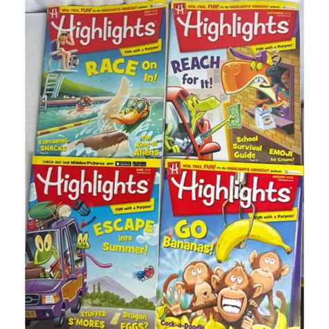 HIGHLIGHTS MAGAZINE LOT 11 Elementary Kids Reading Jokes Stories Fun '18 '19 £26.13 - PicClick UK