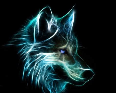 Cool Neon Wolf Wallpapers free download