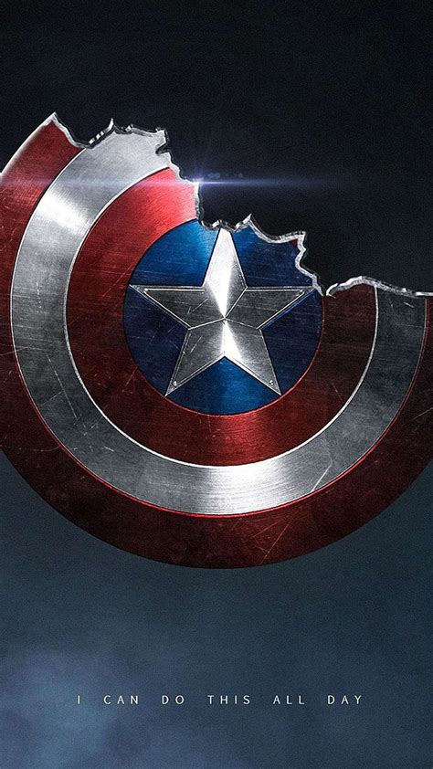 Broken Shield Of Captain America IPhone Wallpaper | Captain america wallpaper, Captain america ...